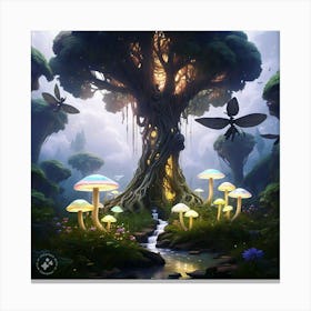 Mushroom Forest Canvas Print