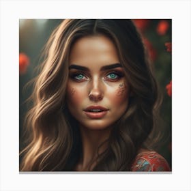 Portrait Of A Woman Canvas Print