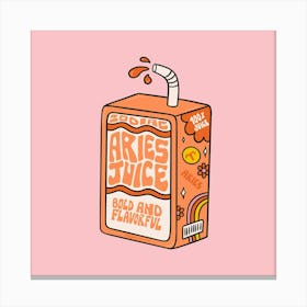 Aries Juice Box Canvas Print