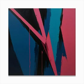 'Blue And Pink' Canvas Print