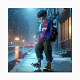 Barca Boy canvas ❤️🖼️ Canvas Print