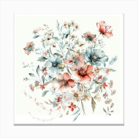 Watercolor Flowers 38 Canvas Print