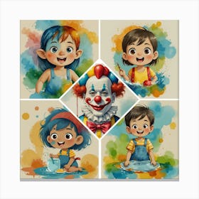 Clown Canvas Print