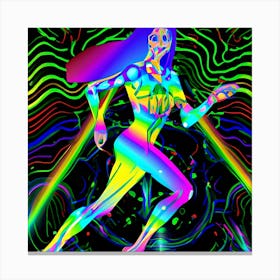 Psychedelic runner Canvas Print