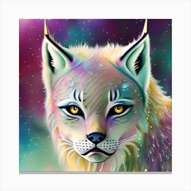 Celestial Lynx Canvas Print