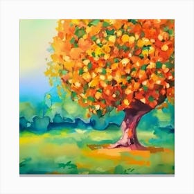 Orange Tree Canvas Print