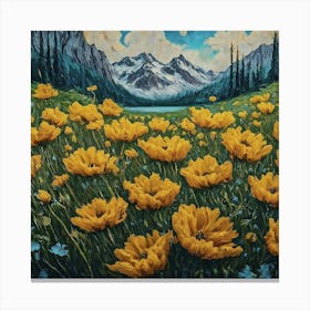 Yellow Poppies Canvas Print