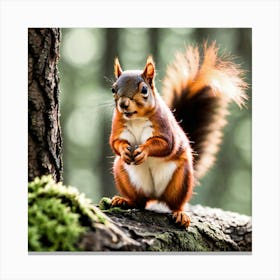 Red Squirrel 8 Canvas Print