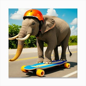 Leonardo Phoenix 09 A Majestic Elephant With Wrinkled Grey Ski 0 Stampe su tela