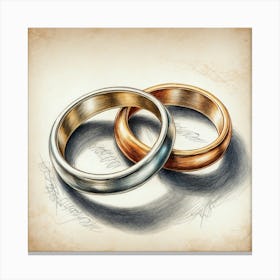 Wedding Rings Canvas Print