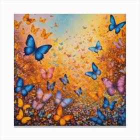 Lots of butterflies 4 Canvas Print