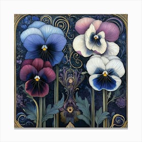 Pansies II Canvas Print