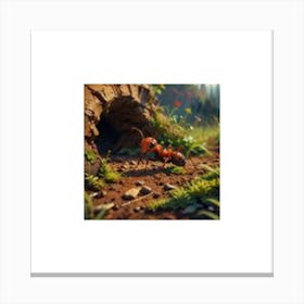 ANT IN THE CAVE Canvas Print