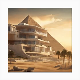 Egyptian Villa Canvas Print