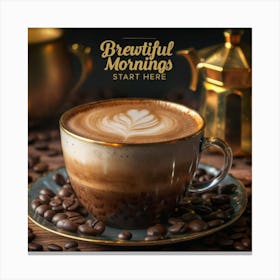 Brewtiful Mornings Canvas Print