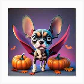 Chihuahua Halloween Canvas Print