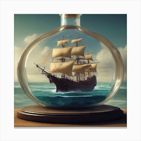 Ship In A Bottle 11 Canvas Print