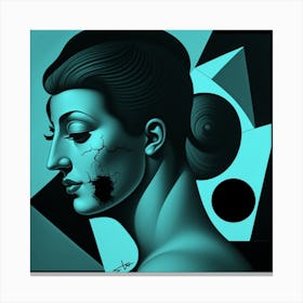 Abstract Of A Woman Canvas Print