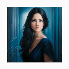 Azure Enigma Canvas Print