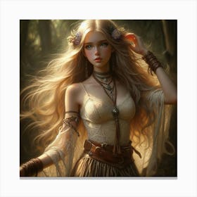 Elven Girl 5 Canvas Print