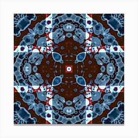 The Pattern Is Blue Bubbles 5 Canvas Print