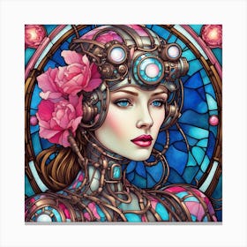 Steampunk Girl Canvas Print