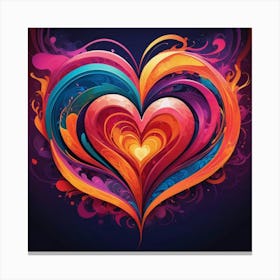 Heart Of Love 1 Canvas Print