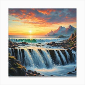 Landscape Painting Hd Hyperrealistic 14 Canvas Print