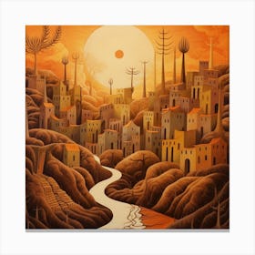 'Sunset City' Canvas Print