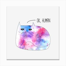 Galaxy Cat Canvas Print