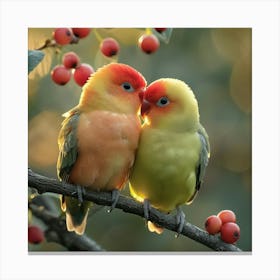 Lovebirds 10 Canvas Print