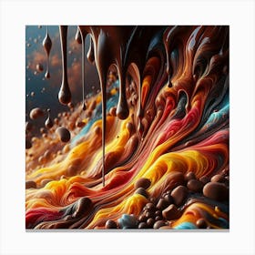 Chocolate Drips Canvas Print