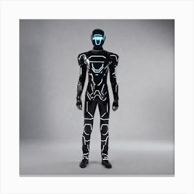 Futuristic Man In Suit 12 Canvas Print