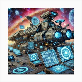 Advanced Sensors Celestial Class Ship Converted Canvas Print