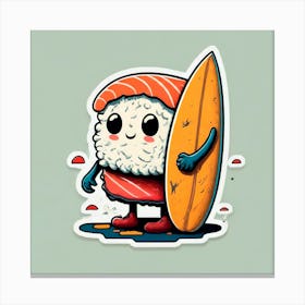 Sushi Sticker 2 Canvas Print