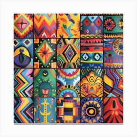 Aztec Art Canvas Print