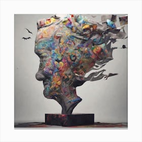 Head Of A Woman Canvas Print