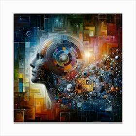 Abstract Of A Head 1 Canvas Print