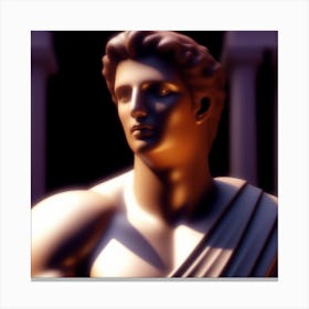 Statue Of Athena 8 Canvas Print