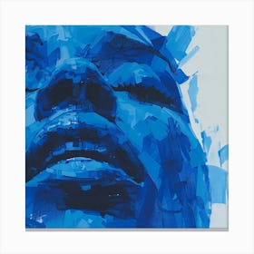 Blue Face Ecstasy Canvas Print