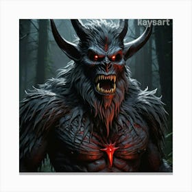 Demon In The Woods Canvas Print