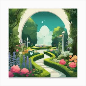 Fairytale Garden Canvas Print