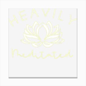 Women Heavily Meditated Pilates Yoga Canvas Print