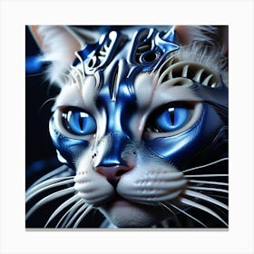 Robot Cat Canvas Print