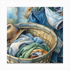 Laundry Basket 1 Canvas Print