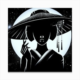 Creativel Geisha Illustration 145 Canvas Print