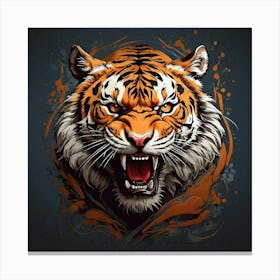 Tiger Head art print Canvas Print