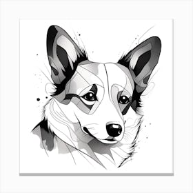 Corgi 21 Canvas Print