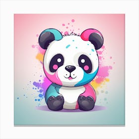 Cute Panda Canvas Print