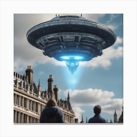 Aliens In London Canvas Print